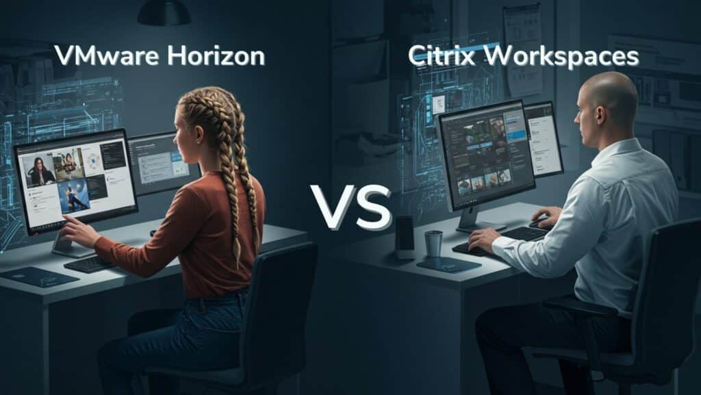 User interface comparison between VMware Horizon vs Citrix Workspaces environments