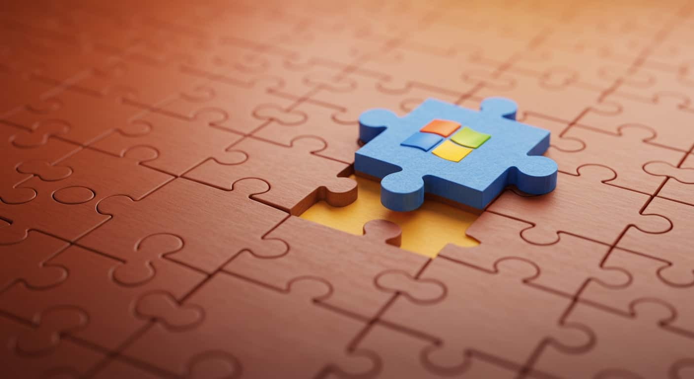 Conceptual image of the Windows OS integrating into a Linux system, representing how to run Windows on Linux through compatibility tools.