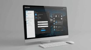 VMware Horizon DaaS virtual desktop interface displayed on a computer screen for cloud-based access